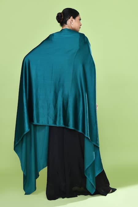 Sayisha Solid Cape Palazzo Set 