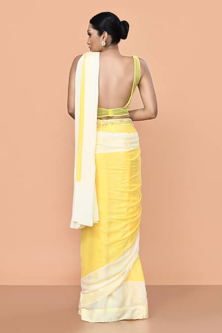 Sayisha Pre-Draped Saree With Embellished Blouse 