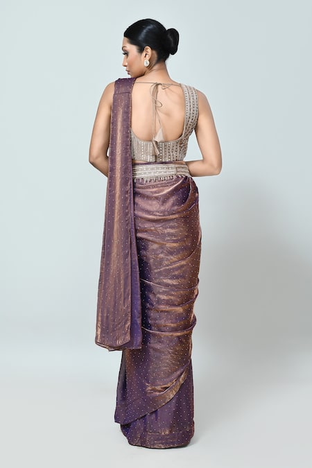 Sayisha Embellished Draped Saree With Blouse 