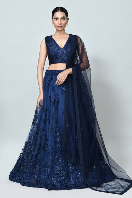 Sayisha Floral Embroidered Lehenga Set 