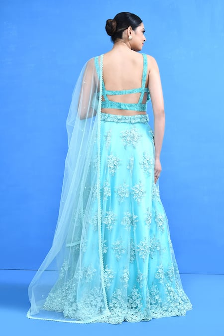 Sayisha Floral Embroidered Lehenga Set 