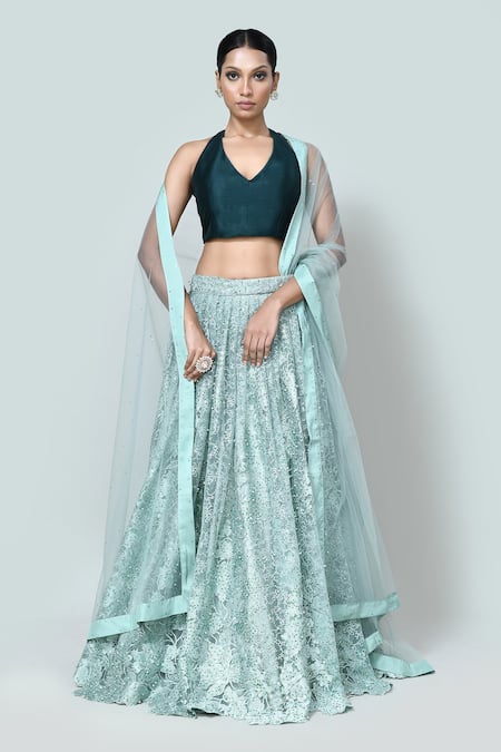 Sayisha Net Embroidered Lehenga Set 
