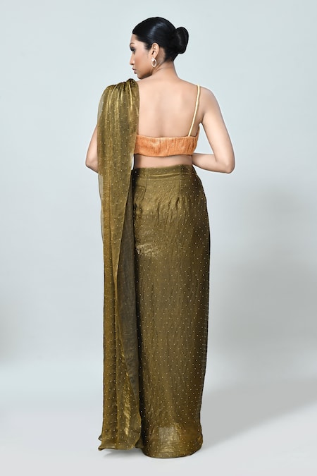 Sayisha Embellished Draped Saree With Blouse 