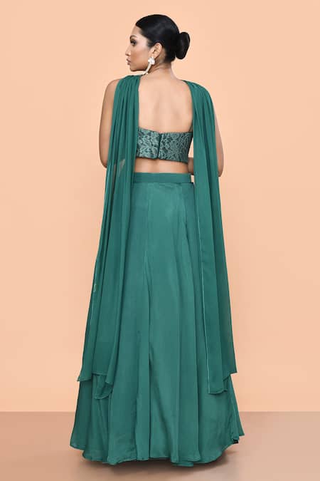 Sayisha Plain Lehenga Set 