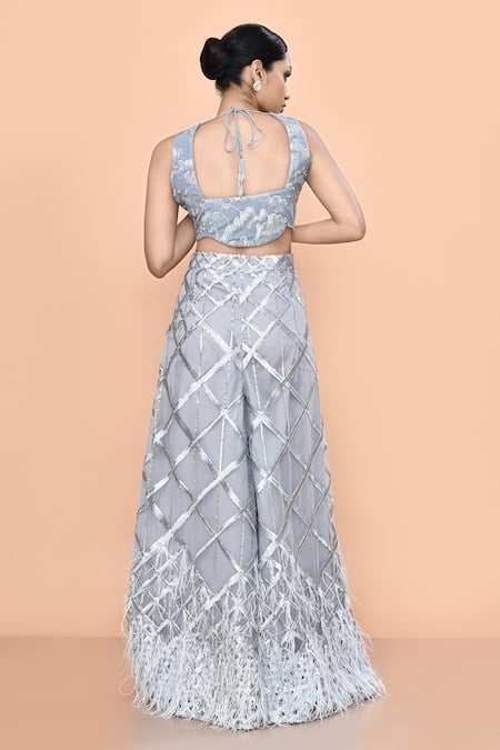 Sayisha Geometric Embellished Palazzo Set 