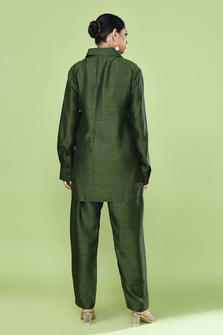 Sayisha Solid Shirt & Pant Set 