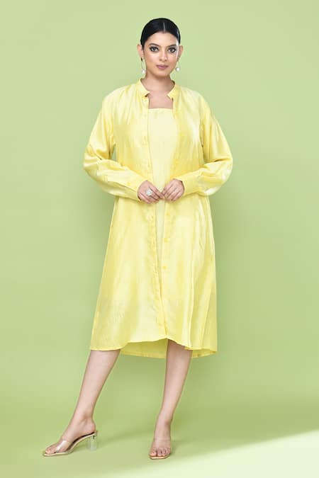 Sayisha Solid Jacket & Inner Dress Set 