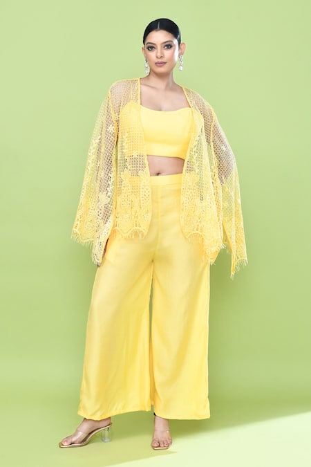 Sayisha Sheer Cape & Pant Set 