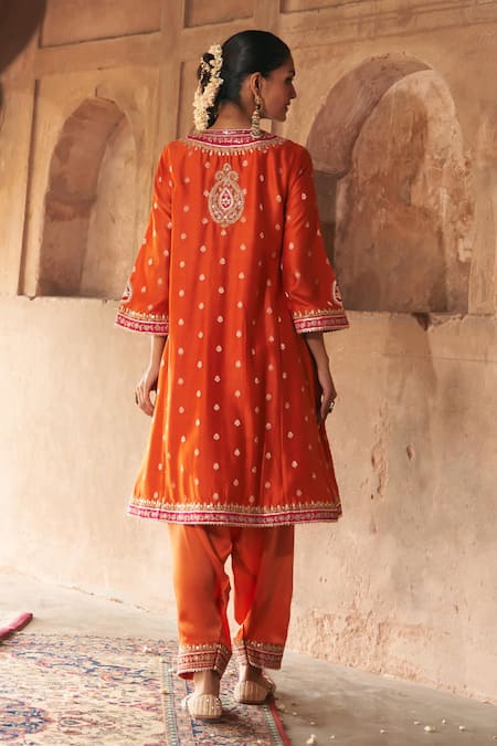 Sheetal Batra Hafsa Kashmiri Tilla Embroidered Kurta & Salwar Set