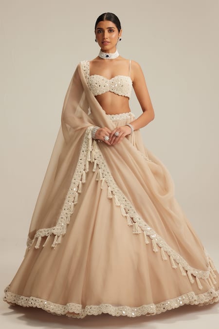 Vvani By Vani Vats Organza Lehenga Set 