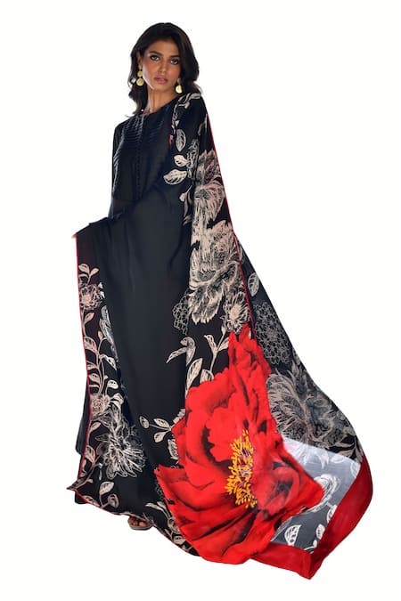 ISADAA BY ROTNA DUTT Digital Printed Kurta, Palazzo & Dupatta Set 