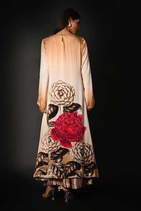 ISADAA BY ROTNA DUTT Digital Floral Print Kurta & Pant Set 