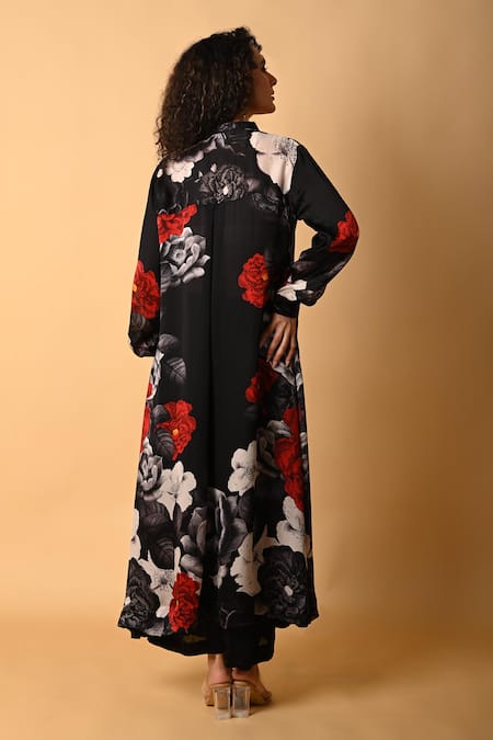 ISADAA BY ROTNA DUTT Digital Floral Printed Kurta & Palazzo Set