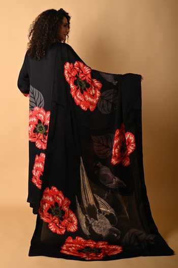 ISADAA BY ROTNA DUTT Digital Floral & Bird Print Kurta Set 