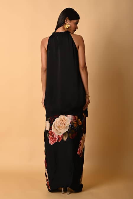 ISADAA BY ROTNA DUTT Digital Printed Floral Skirt & Top Set 