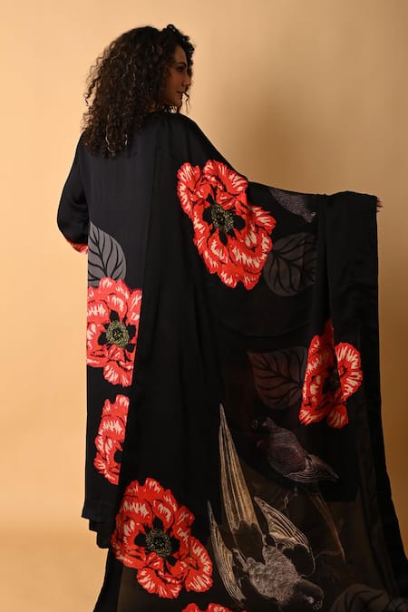 ISADAA BY ROTNA DUTT Digital Printed Satin Organza Dupatta 