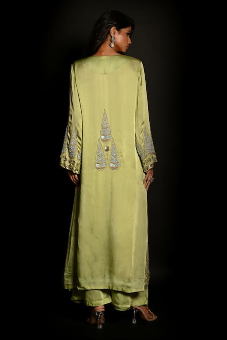 ISADAA BY ROTNA DUTT Sequins & Cutdana Embroidered Kurta Set 
