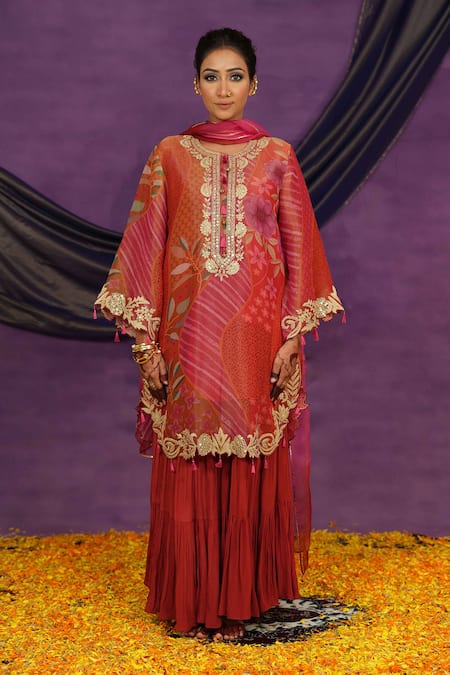 Jyoti Bansal Printed Kurta Sharara Set 