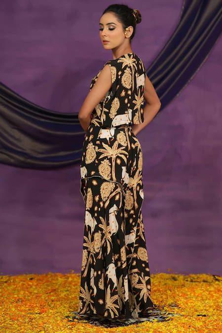 Jyoti Bansal Printed Crop Top & Palazzo Set 