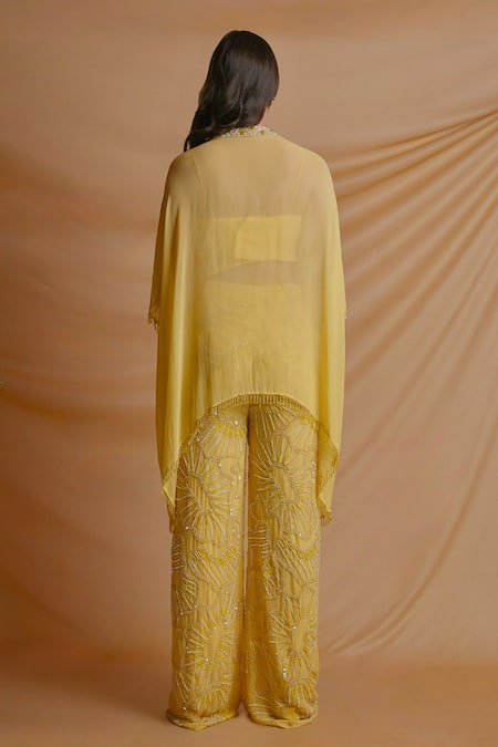 Richa Jaisinghani Label Coastal Embroidered Kaftan Pant Set 