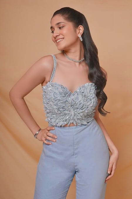 Richa Jaisinghani Label Mirage Embroidered Jumpsuit 