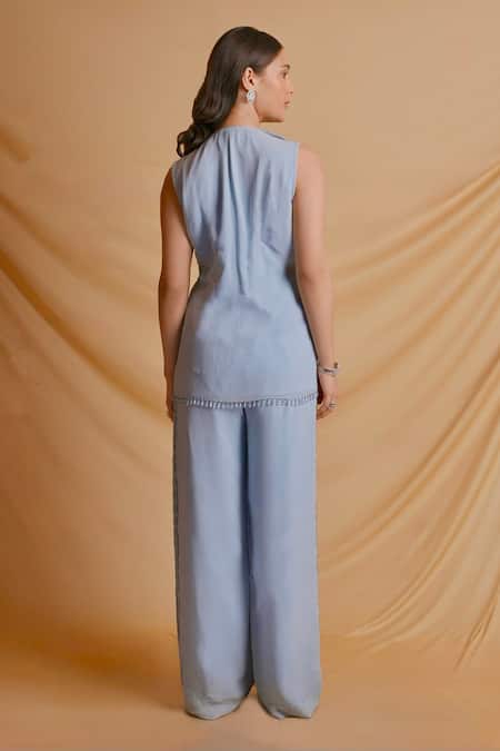 Richa Jaisinghani Label Moonshadow Embroiderd Blazer Pant Set 