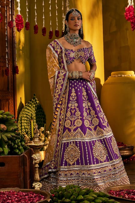 The Royaleum Jugni Embroidered Lehenga Set 