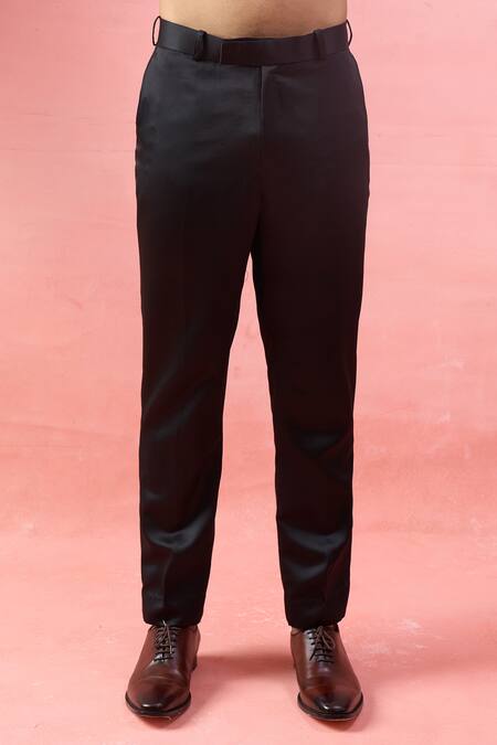 Buy_Arihant Rai Sinha_Black Rayon Zari, Stones, Embroidery Achkan Jacket And Kurta Set 