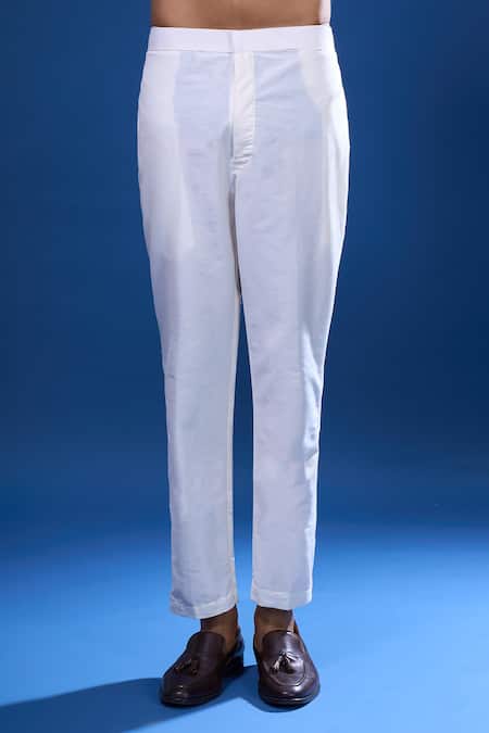 Arihant Rai Sinha Off White Silk Embroidery Full Sleeve Kurta Pant Set at Aza Fashions Arihant Rai Sinha_Off White Silk Embroidery Full Sleeve Kurta Pant Set _at_Aza_Fashions