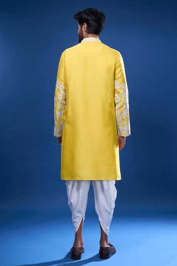 Arihant Rai Sinha Floral & Mirror Work Kurta Pant Set 