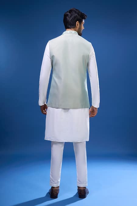 Arihant Rai Sinha Bloom Embroidered Bundi & Kurta Set 