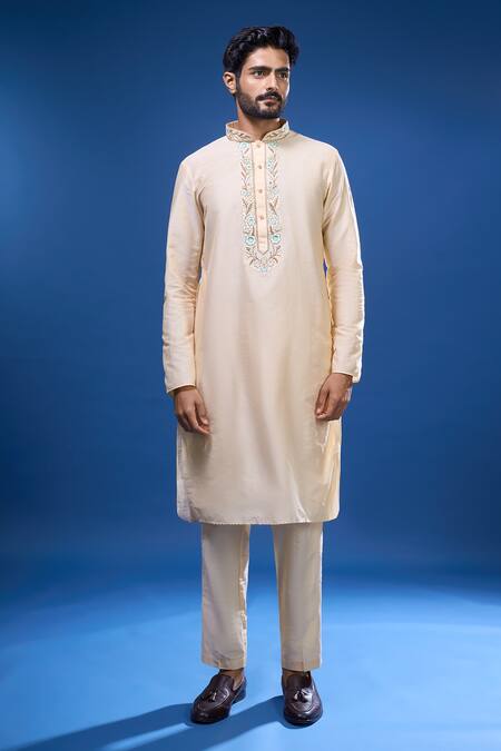 Buy Arihant Rai Sinha Aqua Silk Embroidery Floral Bundi And Kurta Set Online at Aza Fashions Buy_Arihant Rai Sinha_Aqua Silk Embroidery Floral Bundi And Kurta Set _Online_at_Aza_Fashions