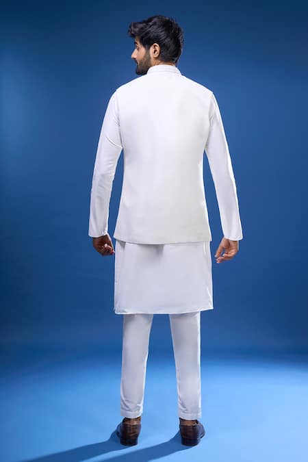 Arihant Rai Sinha Floral Embroidered Bundi & Kurta Set 