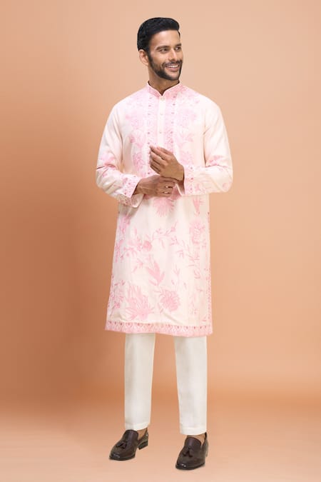 Arihant Rai Sinha Paisley & Floral Embroidered Kurta Set 