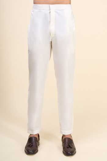 Arihant Rai Sinha Off White Silk Embroidery Kurta Pant Set Online at Aza Fashions Arihant Rai Sinha_Off White Silk Embroidery Kurta Pant Set _Online_at_Aza_Fashions