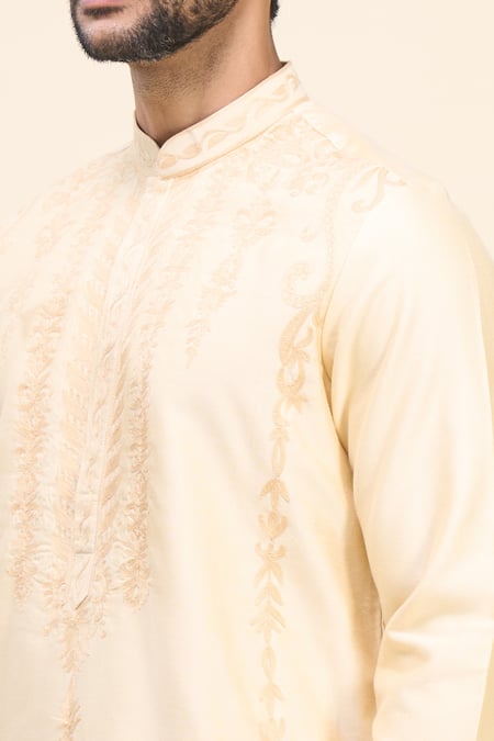 Buy Arihant Rai Sinha Fuchsia Silk Embroidery Paisley Kurta Patiala Pant Set Online at Aza Fashions Buy_Arihant Rai Sinha_Fuchsia Silk Embroidery Paisley Kurta Patiala Pant Set _Online_at_Aza_Fashions