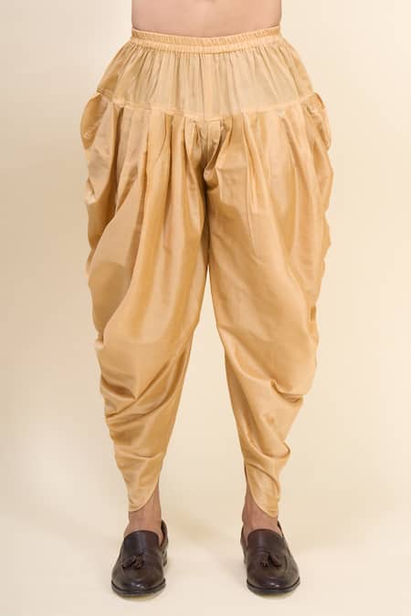 Arihant Rai Sinha_Brown Silk Embroidery Kurta Patiala Pant Set _at_Aza_Fashions