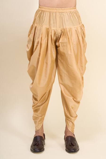 Shop_Arihant Rai Sinha_Coral Silk Embroidery Thread Work Kurta Patiala Pant Set _Online_at_Aza_Fashions