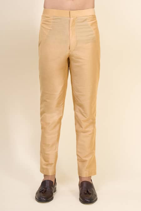 Shop_Arihant Rai Sinha_Wine Silk Embroidery Floral Bundi Kurta Set _Online_at_Aza_Fashions