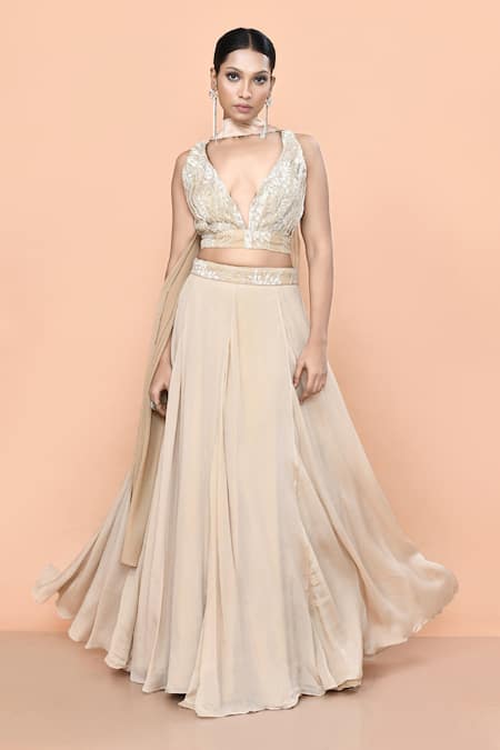 Sayisha Lace Work Blouse Lehenga Set 