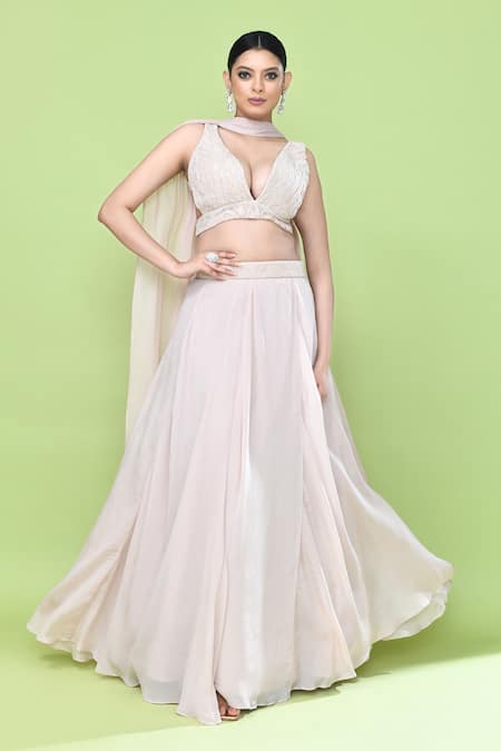 Sayisha Solid Lehenga Set 