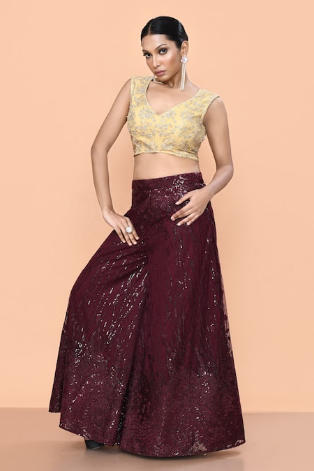 Sayisha Sequin Work Palazzo & Top Set 