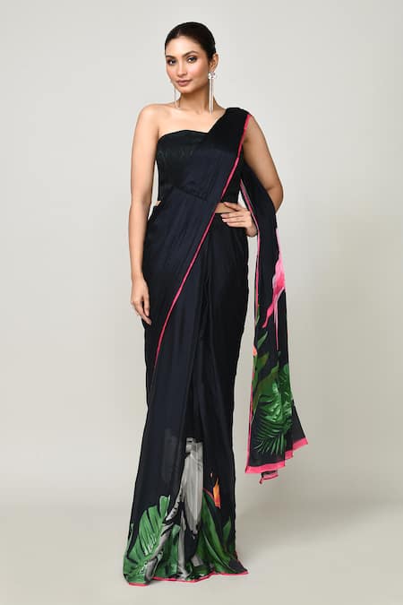 Sayisha Printed Pre-Draped Saree With Blouse 