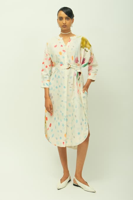 OFRIDA Kahlo Printed Poplin Dress 