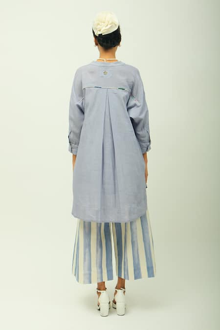 OFRIDA Flamingo Floral Hand Painted Shirt 