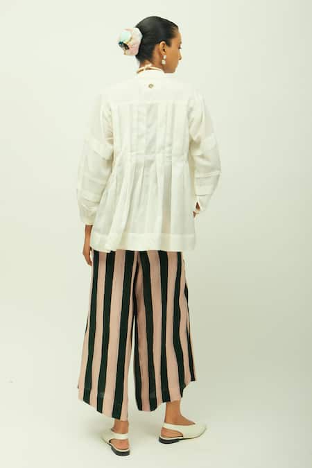 OFRIDA Boheme Dotted Dobby Paneled Top 