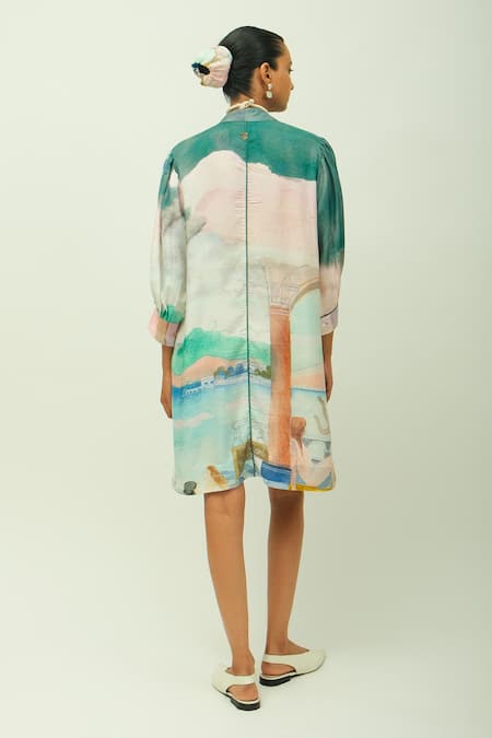 OFRIDA Sonnet Printed Bemberg Muslin Dress 