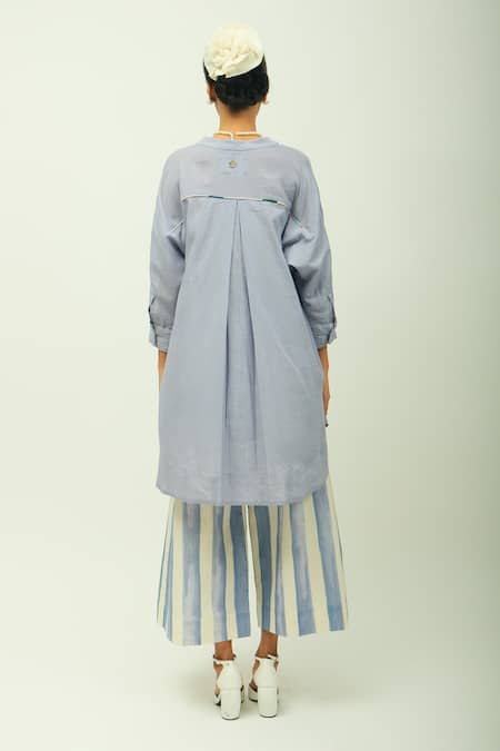 OFRIDA Flamingo Floral Print Poplin Top & Pant Set 