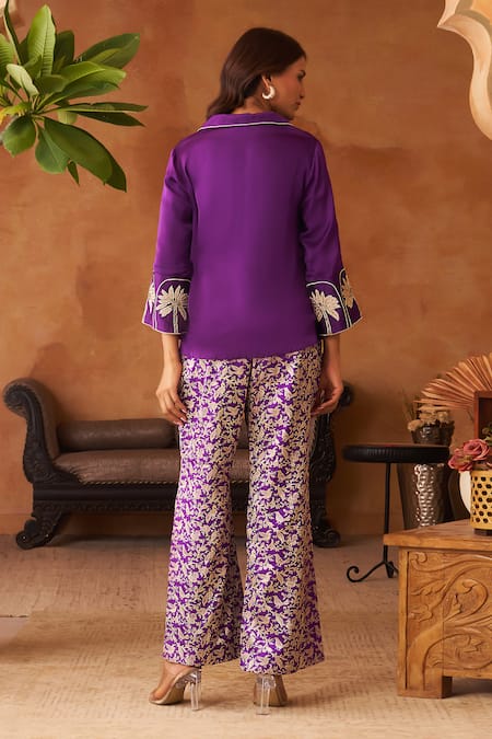 Neitri Neerja Embroidered Kurta & Brocade Pant Set 