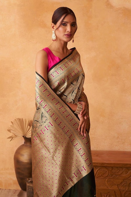 Neitri Gardenia Banarasi Silk Saree  